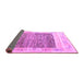 Sideview of Abstract Purple Modern Rug, abs4232pur