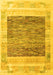 Abstract Yellow Modern Rug, abs4232yw