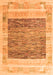 Machine Washable Abstract Orange Modern Area Rugs, wshabs4232org