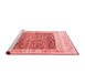 Modern Red Washable Rugs