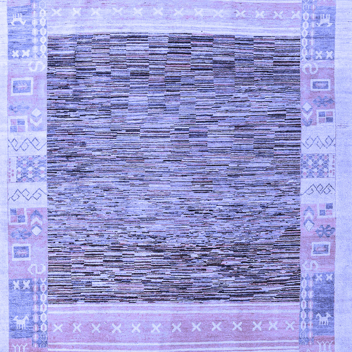Machine Washable Abstract Blue Modern Rug, wshabs4232blu