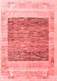 Abstract Red Modern Rug, abs4232red