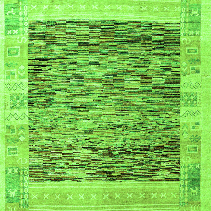 Abstract Green Modern Rug, abs4232grn