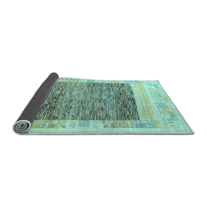 Sideview of Abstract Light Blue Modern Rug, abs4232lblu