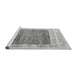 Sideview of Machine Washable Abstract Gray Modern Rug, wshabs4232gry