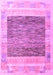 Machine Washable Abstract Purple Modern Area Rugs, wshabs4232pur