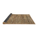 Sideview of Abstract Saddle Brown Modern Rug, abs4233