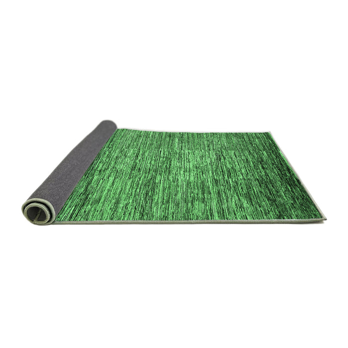 Sideview of Abstract Emerald Green Modern Rug, abs4233emgrn