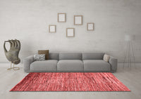 Machine Washable Abstract Red Modern Rug, wshabs4233red