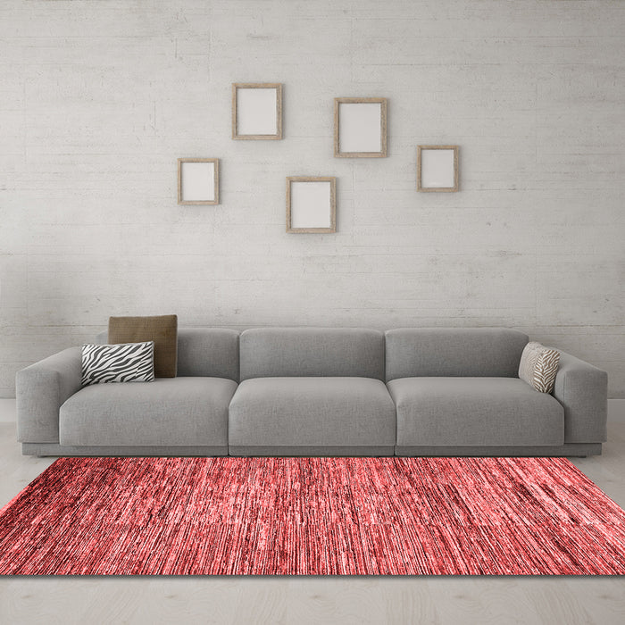 Modern Red Washable Rugs