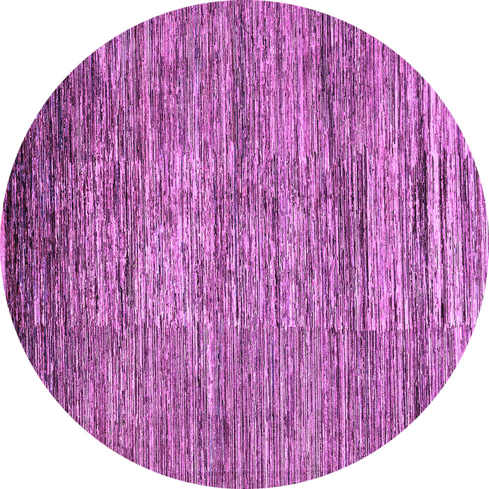 Round Abstract Purple Modern Rug, abs4233pur