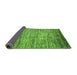 Sideview of Abstract Green Modern Rug, abs4233grn