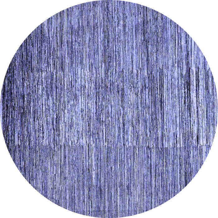 Round Machine Washable Abstract Blue Modern Rug, wshabs4233blu