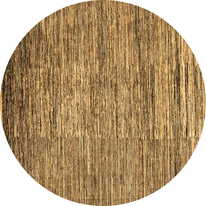 Round Abstract Brown Modern Rug, abs4233brn