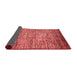 Abstract Red Modern Area Rugs