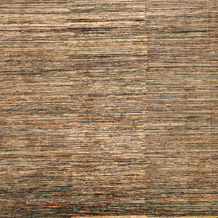 Square Abstract Saddle Brown Modern Rug, abs4233