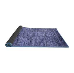 Sideview of Abstract Blue Modern Rug, abs4233blu