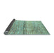 Sideview of Abstract Light Blue Modern Rug, abs4234lblu