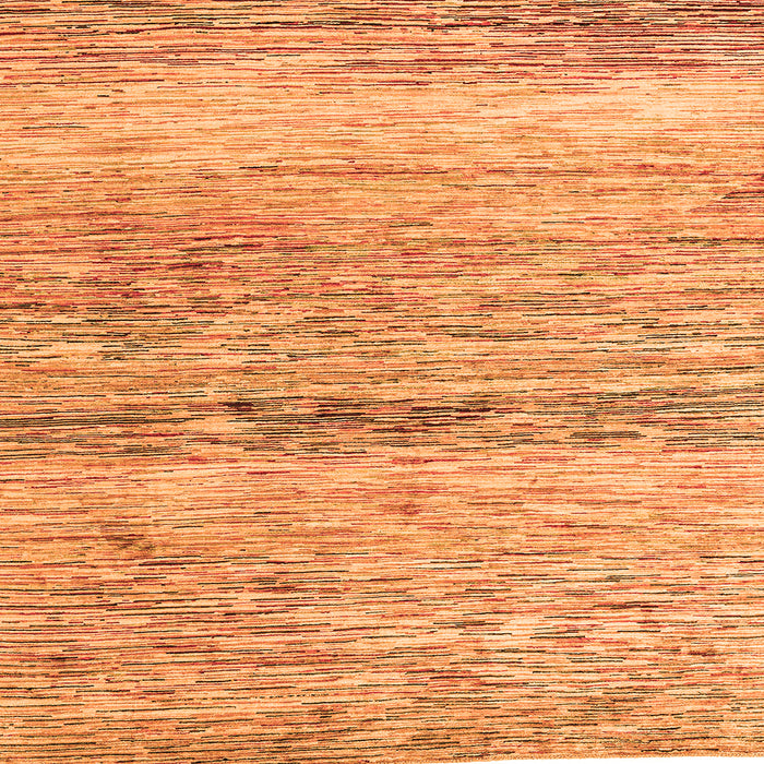 Square Machine Washable Abstract Orange Modern Area Rugs, wshabs4234org