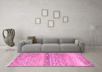 Machine Washable Abstract Pink Modern Rug, wshabs4234pnk