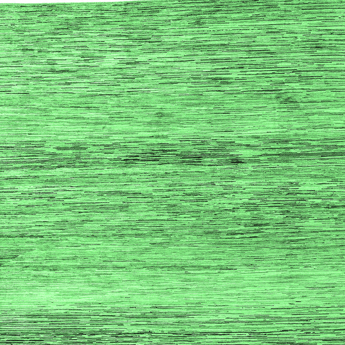 Square Machine Washable Abstract Emerald Green Modern Area Rugs, wshabs4234emgrn