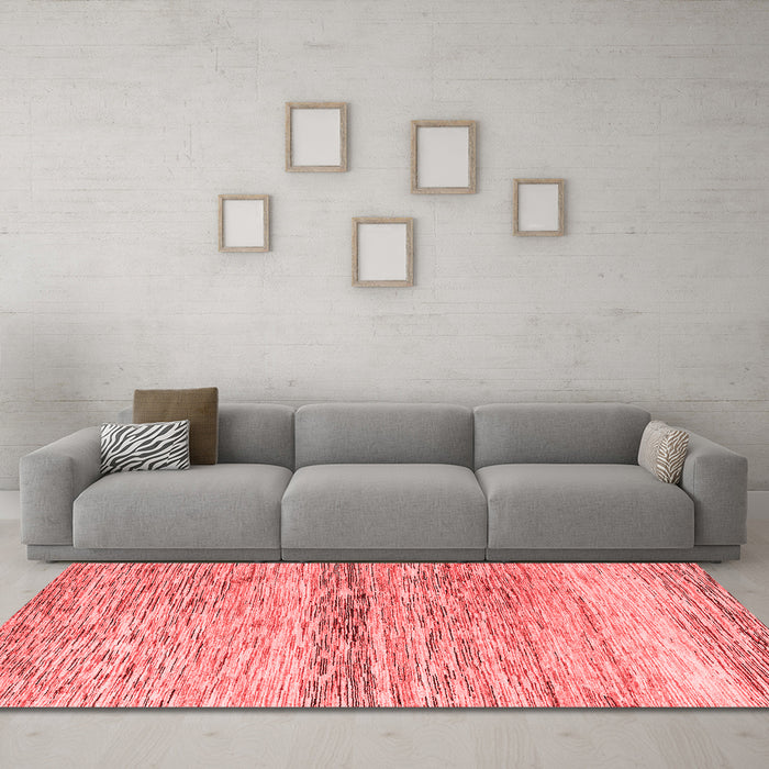 Modern Red Washable Rugs