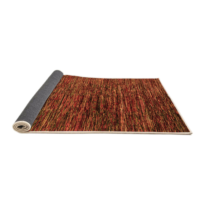 Sideview of Abstract Orange Modern Rug, abs4235org