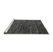 Sideview of Machine Washable Abstract Gray Modern Rug, wshabs4235gry