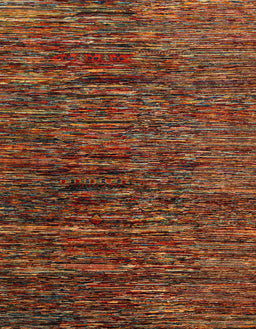 Abstract Saffron Red Modern Rug, abs4235