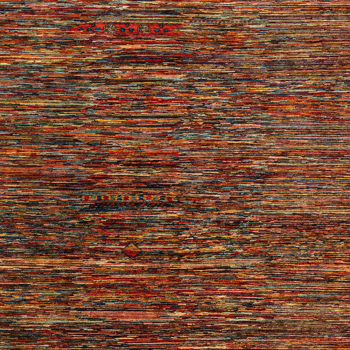 Abstract Saffron Red Modern Rug, abs4235