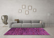 Machine Washable Abstract Purple Modern Area Rugs in a Living Room, wshabs4235pur