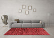 Modern Red Washable Rugs