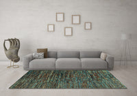 Machine Washable Abstract Light Blue Modern Rug, wshabs4235lblu