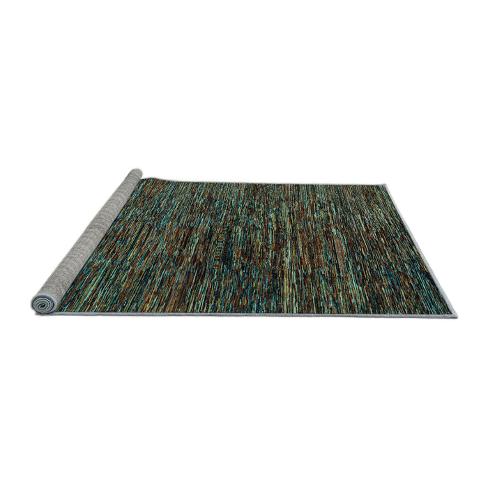 Sideview of Machine Washable Abstract Light Blue Modern Rug, wshabs4235lblu