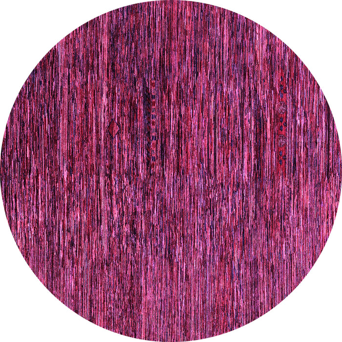 Round Abstract Pink Modern Rug, abs4235pnk