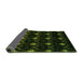 Sideview of Abstract Green Modern Rug, abs4236grn