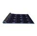 Sideview of Abstract Blue Modern Rug, abs4236blu