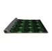 Sideview of Abstract Emerald Green Modern Rug, abs4236emgrn