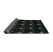 Sideview of Abstract Turquoise Modern Rug, abs4236turq