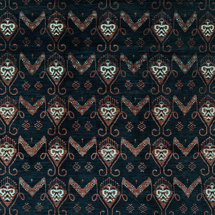 Square Machine Washable Abstract Light Blue Modern Rug, wshabs4236lblu