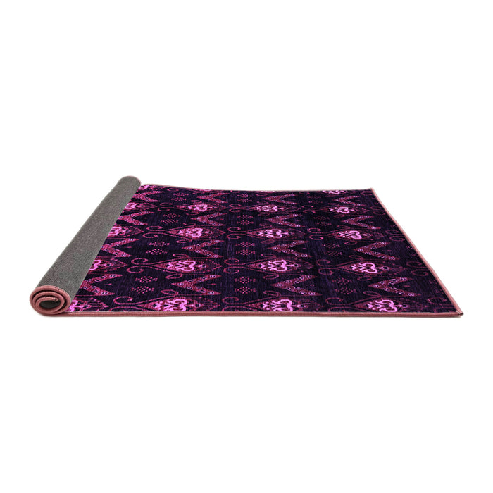 Sideview of Abstract Purple Modern Rug, abs4236pur