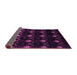 Sideview of Abstract Purple Modern Rug, abs4236pur