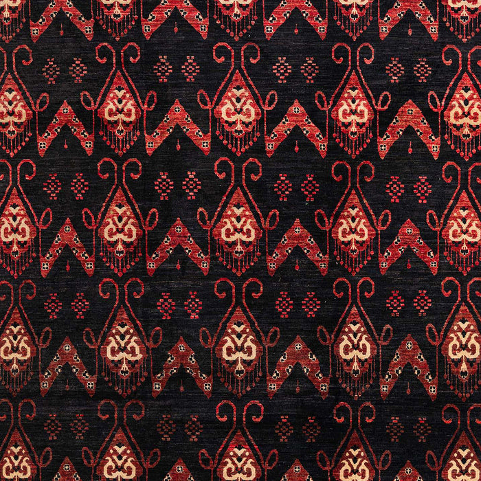 Machine Washable Abstract Bakers Brown Rug, wshabs4236