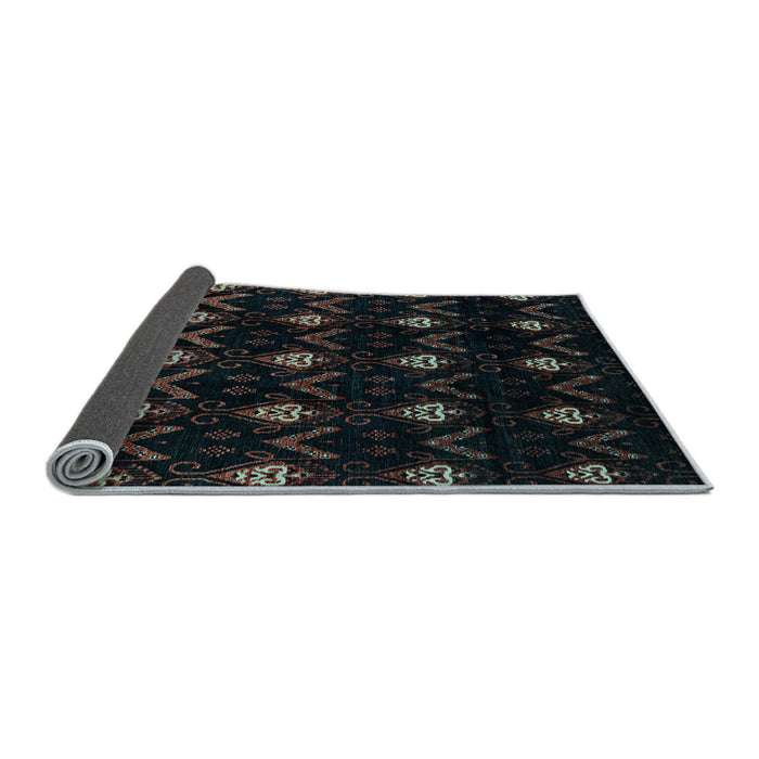Sideview of Abstract Light Blue Modern Rug, abs4236lblu