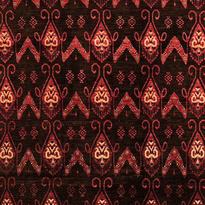 Machine Washable Abstract Orange Modern Area Rugs, wshabs4236org