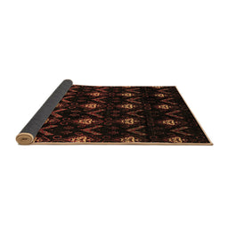 Sideview of Abstract Brown Modern Rug, abs4236brn
