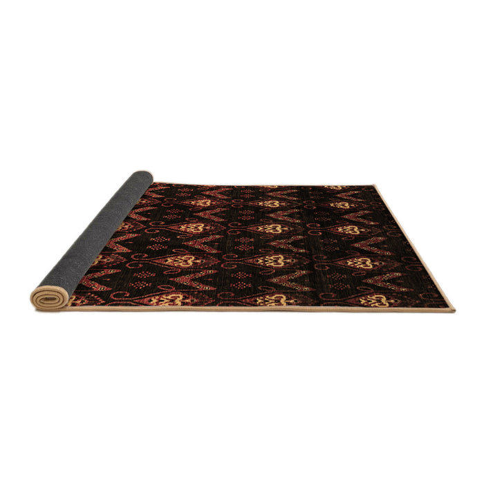 Sideview of Abstract Brown Modern Rug, abs4236brn