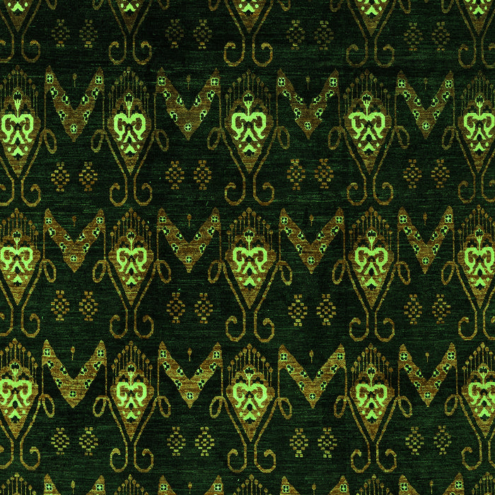 Machine Washable Abstract Green Modern Area Rugs, wshabs4236grn