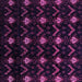 Square Machine Washable Abstract Purple Modern Area Rugs, wshabs4236pur