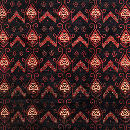 Square Machine Washable Abstract Bakers Brown Rug, wshabs4236